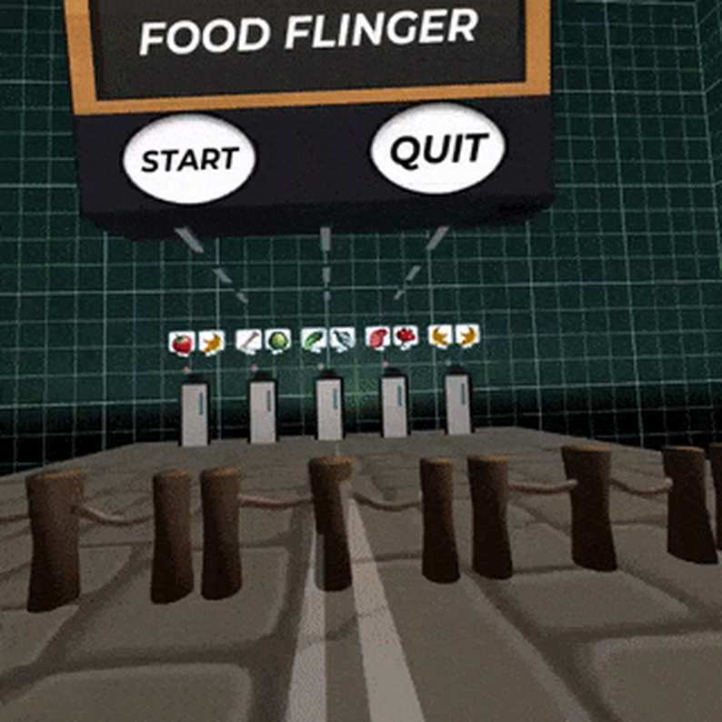 Oculus Quest 游戏《Food Flinger VR》美食捕手