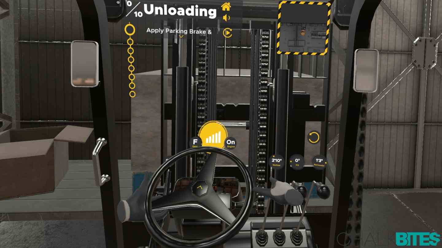 Oculus Quest 游戏《叉车驾驶模拟器》Chalkbites Forklift Simulator