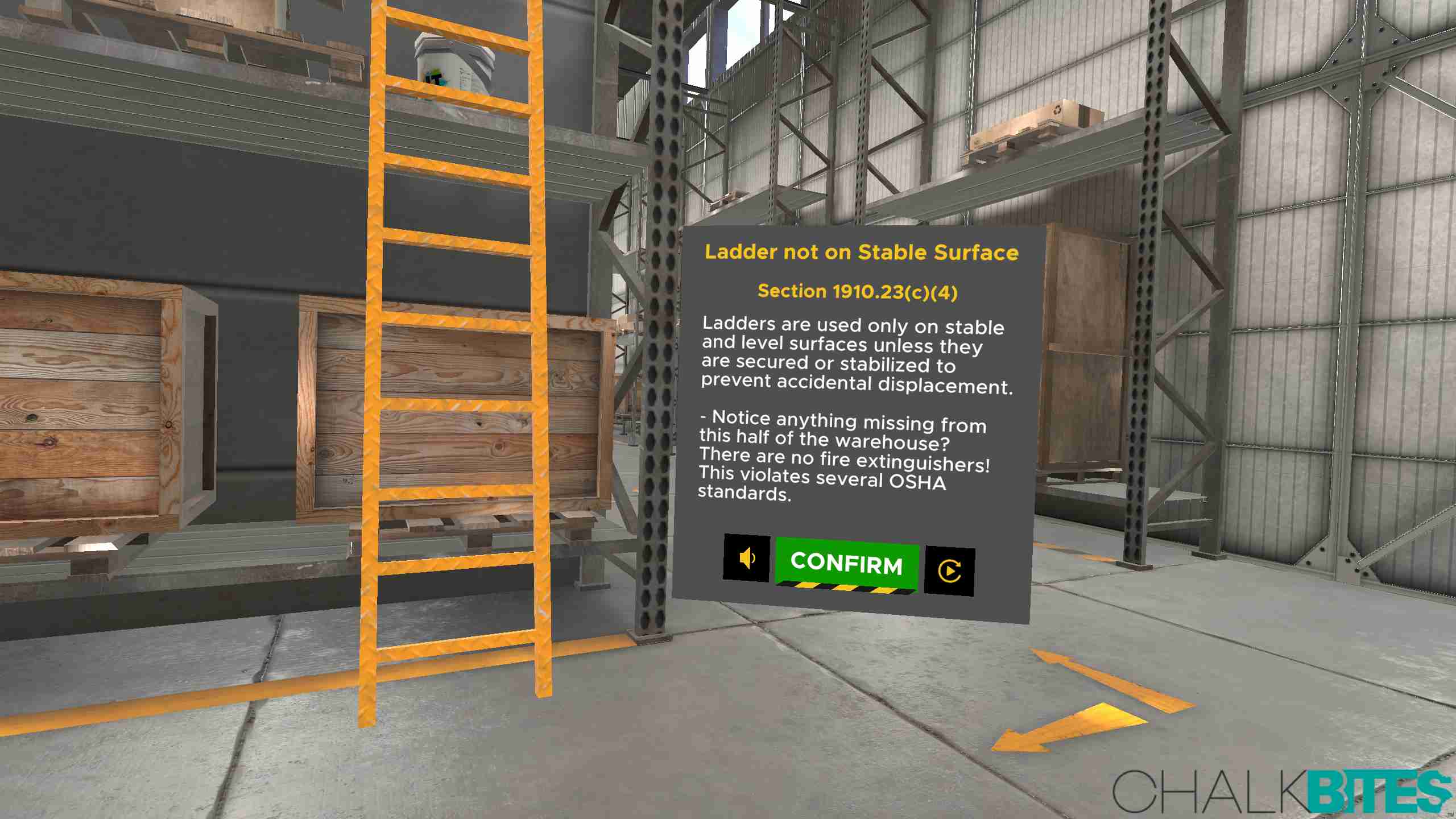 Oculus Quest 游戏《OSHA (仓库管理)安全模拟器》Enterprise Forklift OSHA Training Simulator