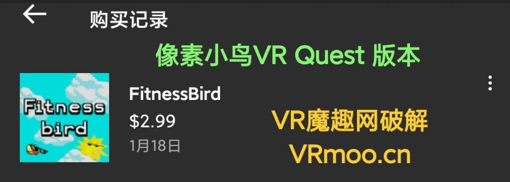 Oculus Quest 游戏《FitnessBird VR》健身鸟 VR