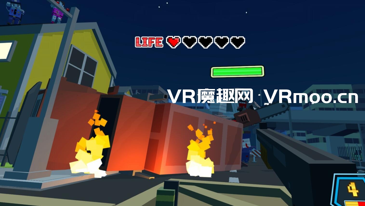 Oculus Quest 游戏《Voxel Shot VR》像素僵尸