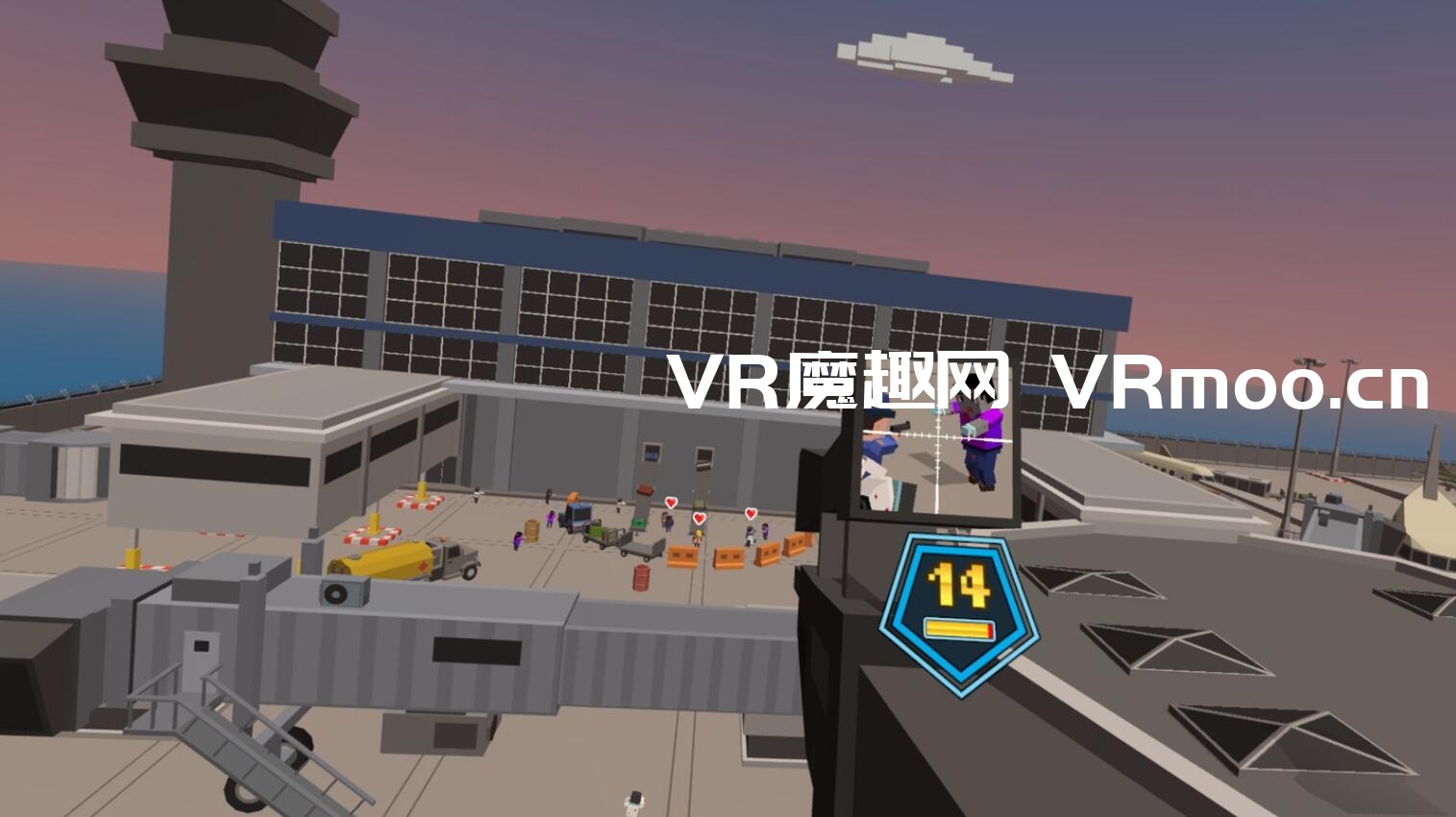 Oculus Quest 游戏《Voxel Shot VR》像素僵尸