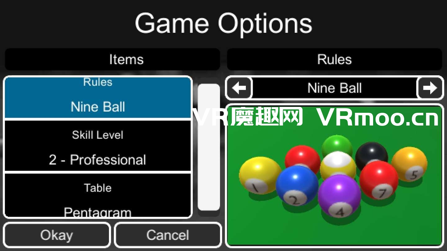 Meta Quest 游戏《小台球》Small Pool VR