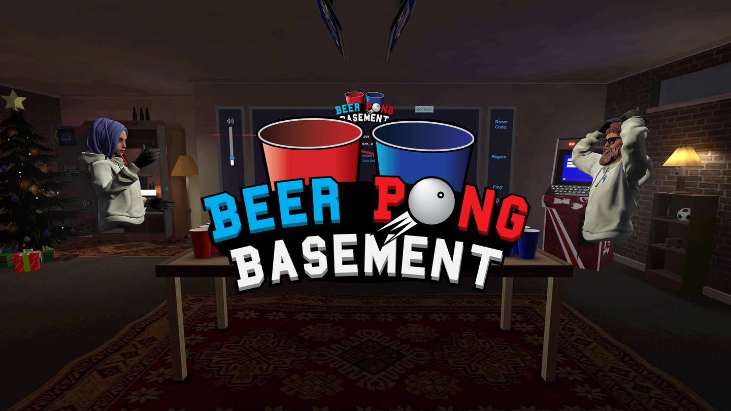 Oculus Quest 游戏《啤酒乒乓球地下室》Beer Pong Basement