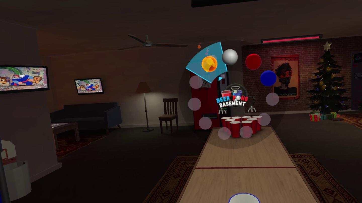 Oculus Quest 游戏《啤酒乒乓球地下室》Beer Pong Basement