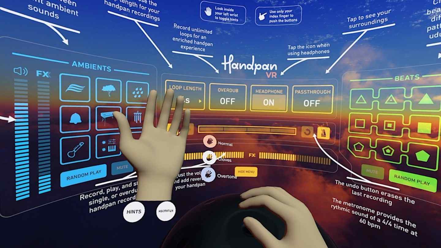 Oculus Quest 游戏《手碟 VR》Handpan VR