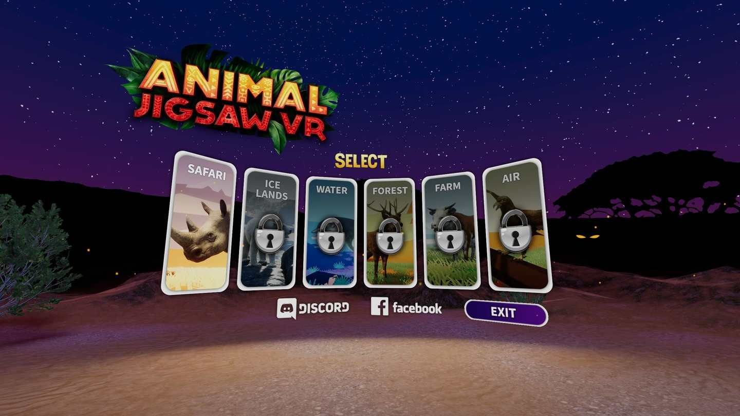 Oculus Quest 游戏《动物拼图》Animal Jigsaw VR