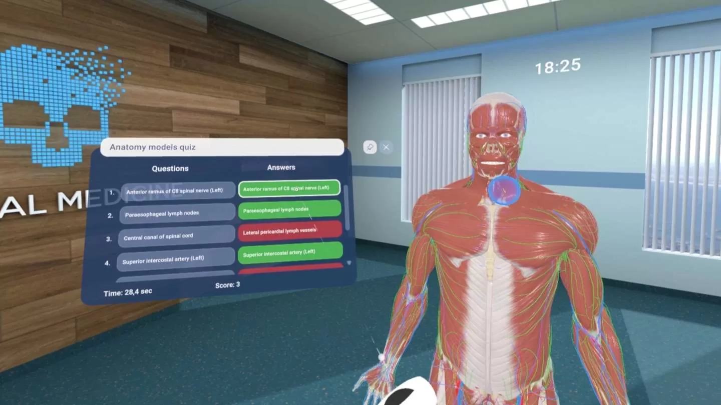Oculus Quest 游戏《人体解剖VR》Human Anatomy VR