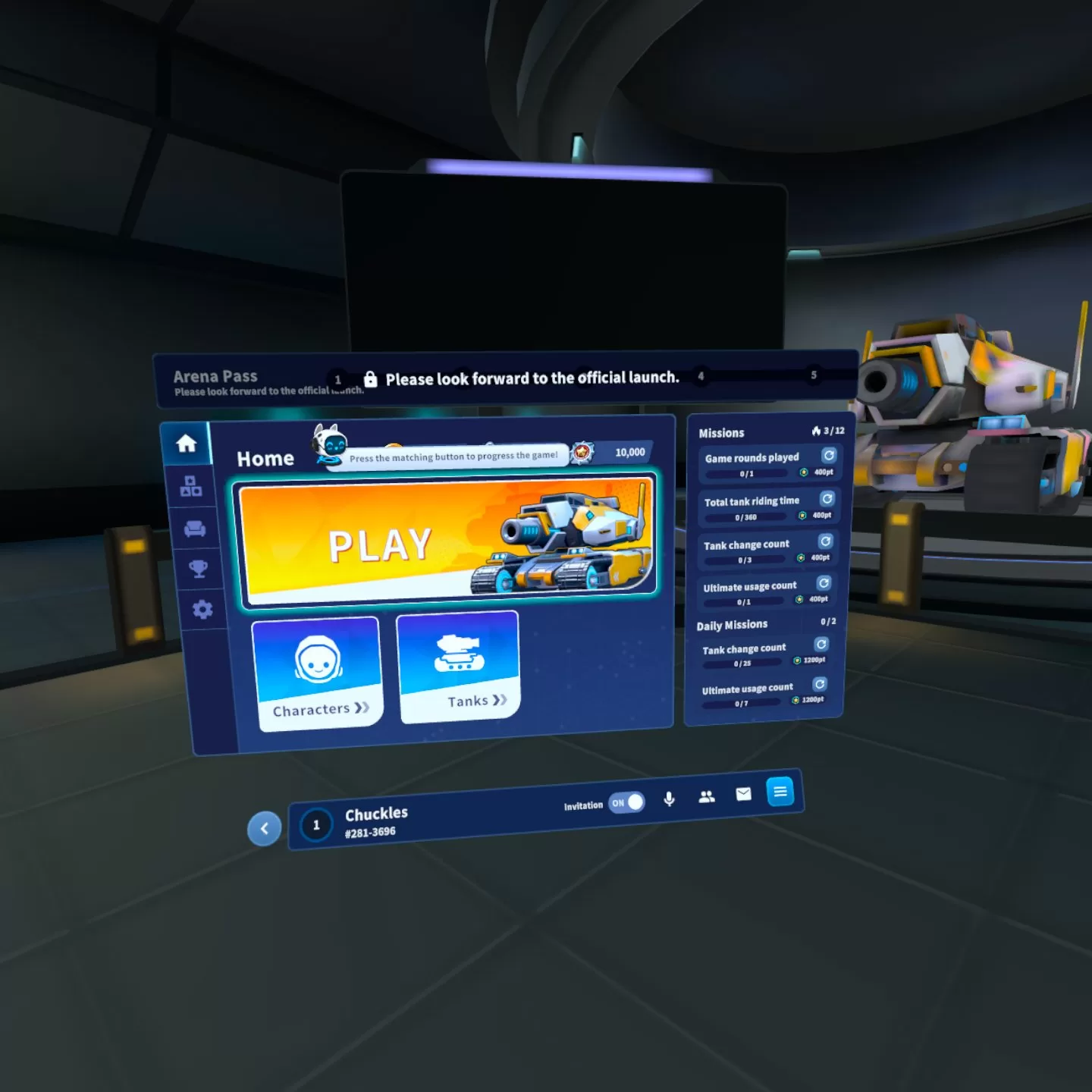 Oculus Quest 游戏《坦克竞技场：终极联盟》Tank Arena Ultimate League