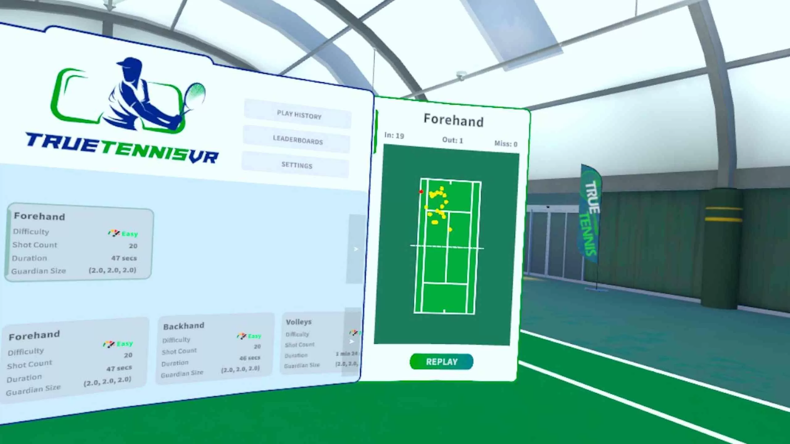 Oculus Quest 游戏《真实网球》TrueTennis