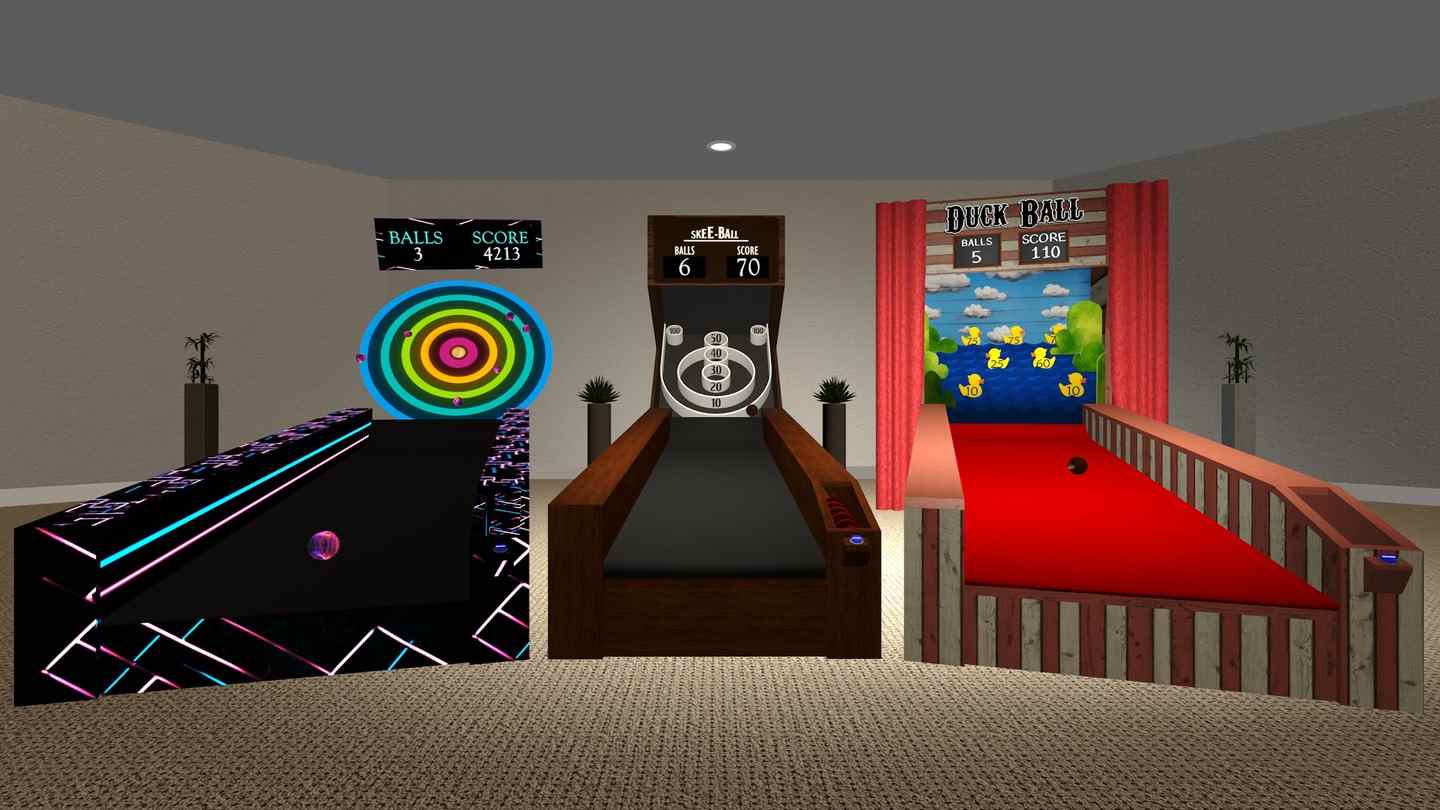 Oculus Quest 游戏《滚球挑战》Skeeball Challenge