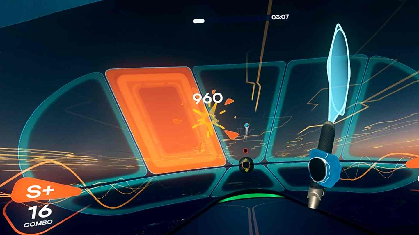 Meta Quest 游戏《朋克网球》Cyberfit Tennis