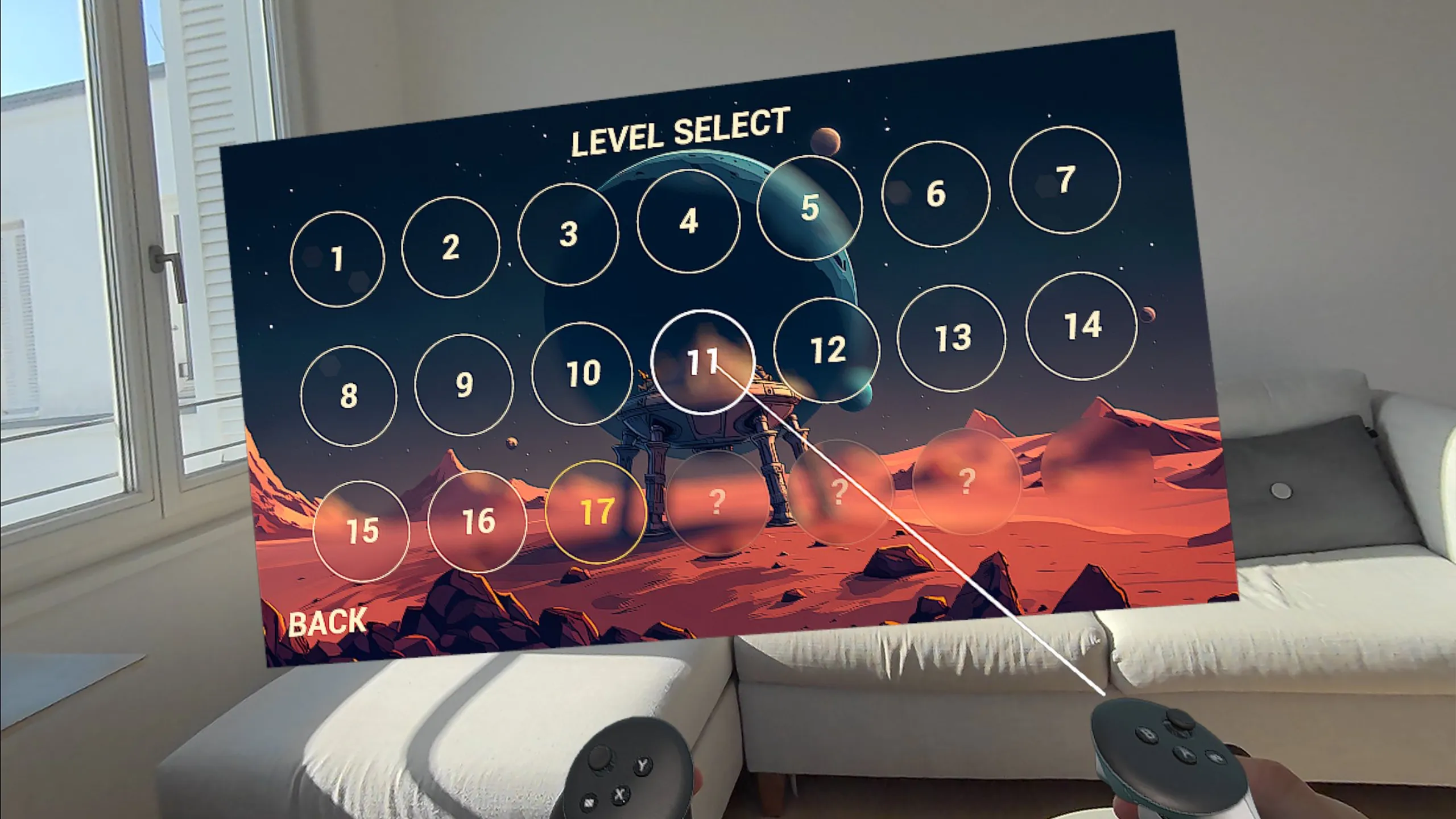 Meta Quest 游戏《行星着陆器》Planet Lander