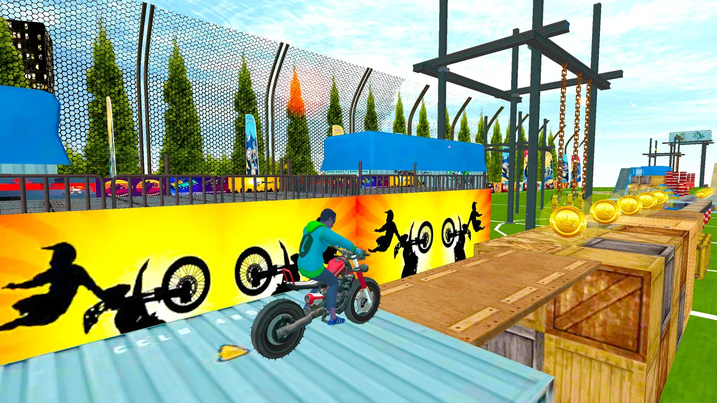 Meta Quest 游戏《3D特技摩托车极限冲刺》3D Stunt Bike Extreme Rush VR Ride