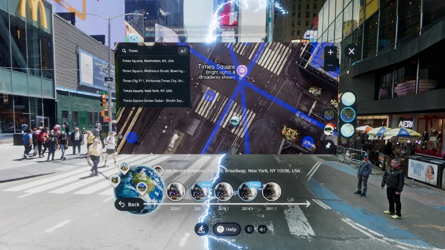 Meta Quest 游戏《重访：穿越时空》Revisit: Time Travel with Google Earth
