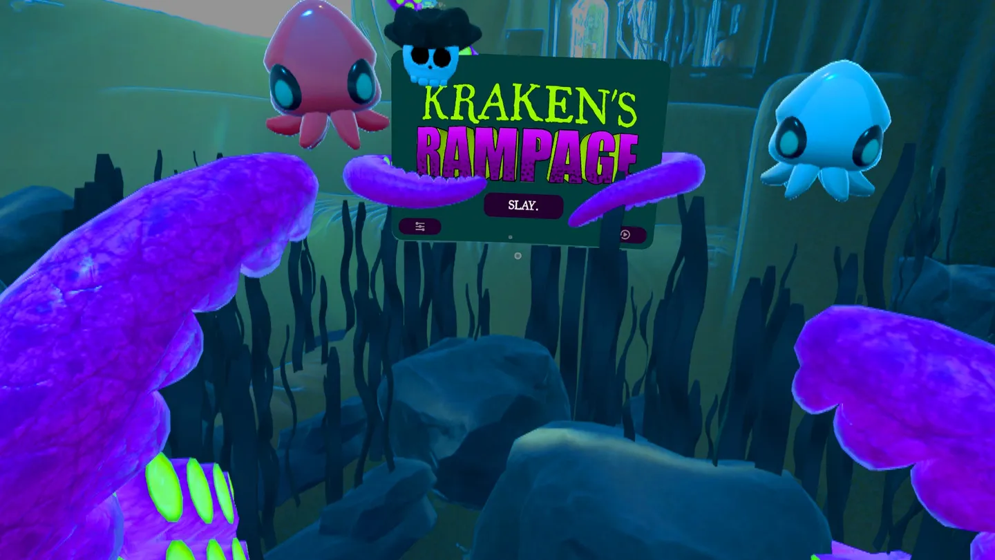 Meta Quest 游戏《暴走的海怪》Krakens Rampage