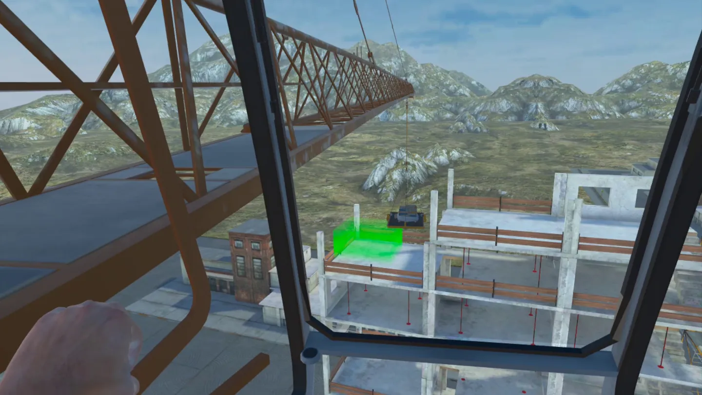 Meta Quest 游戏《塔式起重机模拟器》Tower Crane Simulator