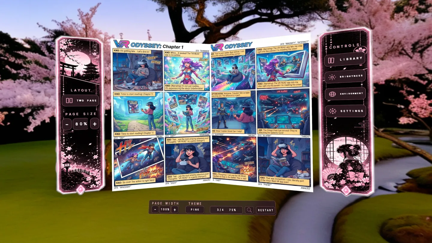 Meta Quest 游戏《悬浮看书》HoverTome