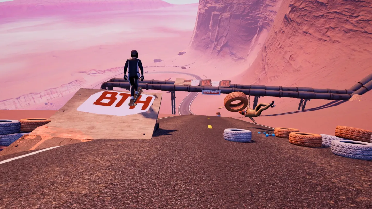 Meta Quest 游戏《极速冲坡：极限滑板》BOMB THE HILL: Extreme Skateboarding