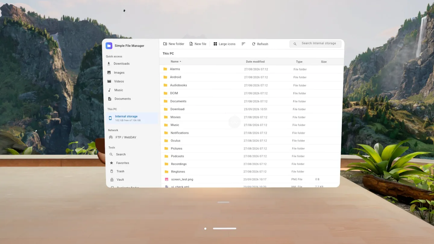Meta Quest 应用《简易文件管理器》Simple File Manager