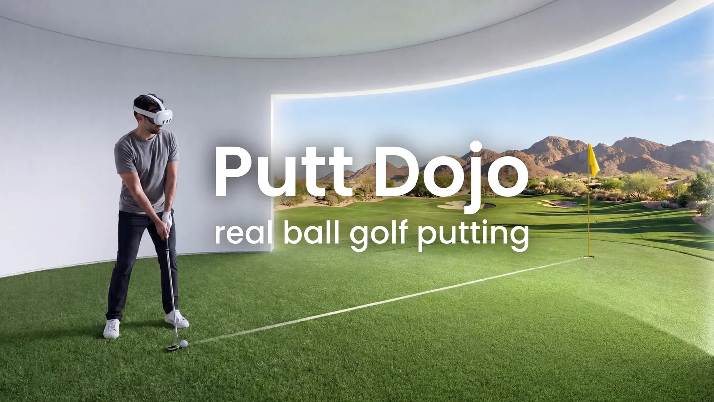 Meta Quest 游戏《真实高尔夫球推杆》Putt Dojo Real Ball Golf Putting