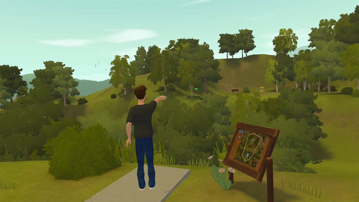 Meta Quest 游戏《飞盘高尔夫谷 VR》Disc Golf Valley VR