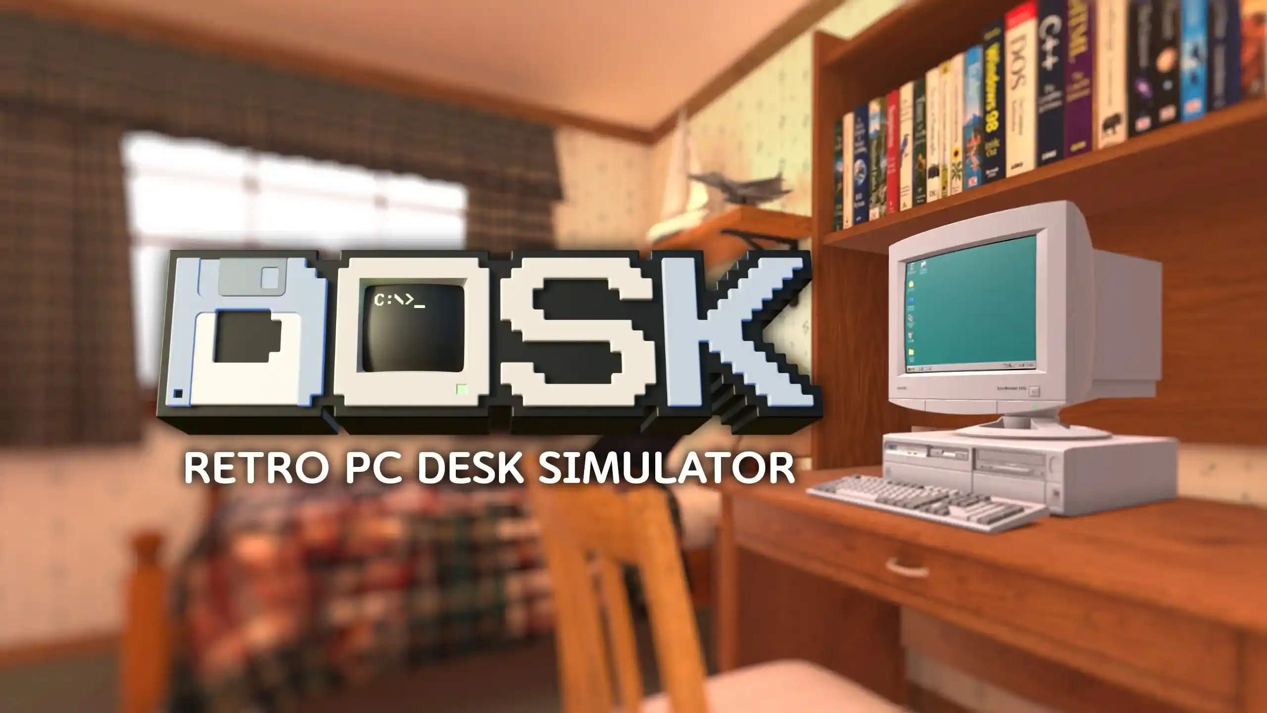 Meta Quest 游戏《复古电脑桌模拟器》DOSK – Retro PC Desk Simulator
