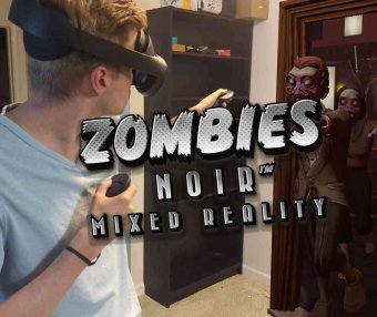 Oculus Quest 游戏《黑城丧尸:混合现实》Zombies Noir: Mixed Reality