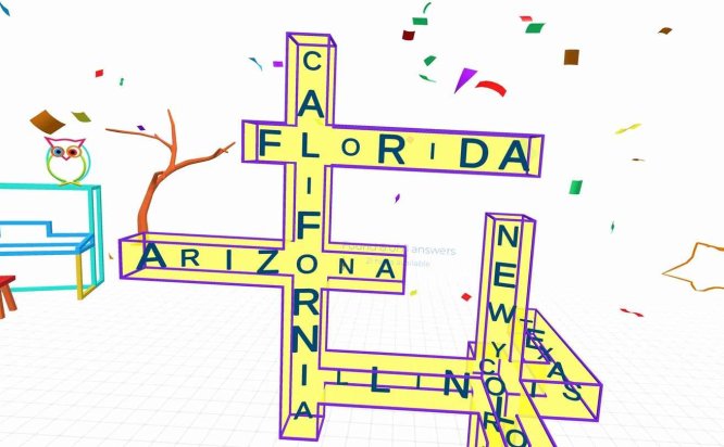 Meta Quest 游戏《猫头鹰词块》Arthur Owls Word Block