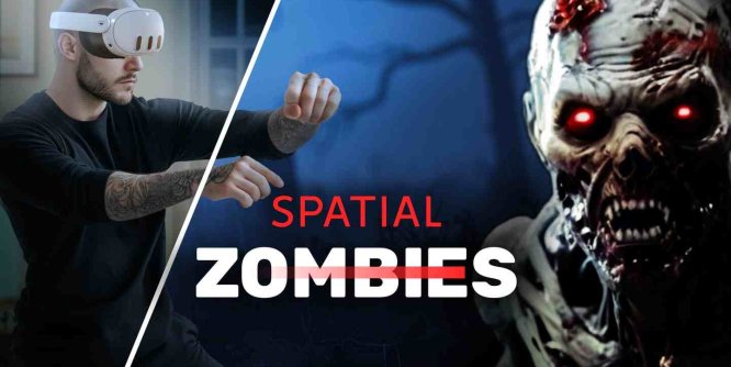 Meta Quest 游戏《空间僵尸》Spatial Zombies