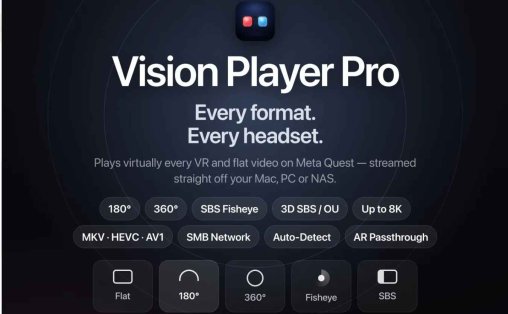 Meta Quest 游戏《视觉VR播放器》Vision Player Pro: VR Video Player